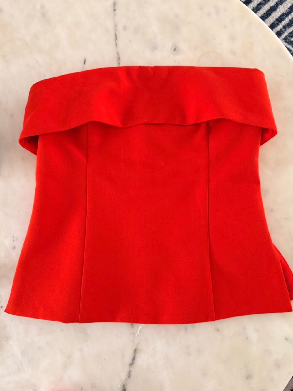 Aritzia Babaton Element Tube Top Poppy Red Rouge Orange NWT Size 8 - Picture 2 of 7